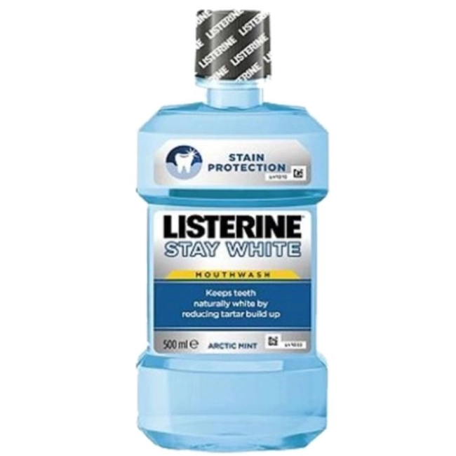 LISTERINE Stay White Вода за уста с избелващ ефект 500 ml