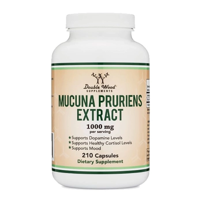 Double Wood Mucuna pruriens extract / Екстракт от мукуна, 210 капсули