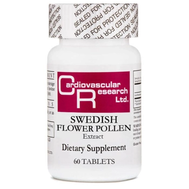 Ecological Formulas Шведски цветен прашец - За здравето на простатната жлеза и имунната функция, 60 таблетки