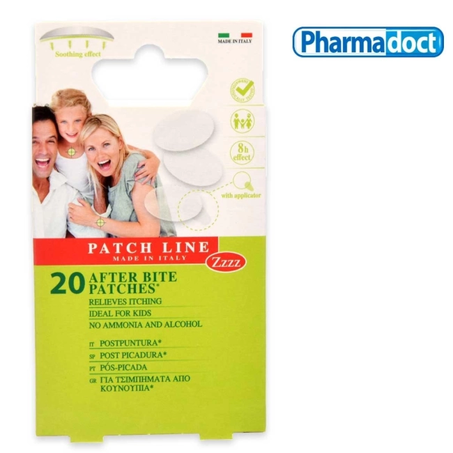 Pharmadoct PATCH LINE Лепенки за след ухапване от насекоми 20 бр