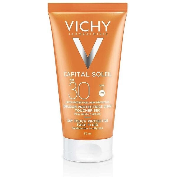 Vichy Capital Soleil Dry Touch Матиращ флуид за лице SPF30, 50 мл