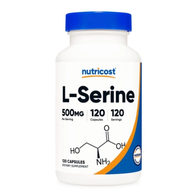 Nutricost Памет и концентрация - Л-Серин (L-Serine), 500 mg/120 капсули