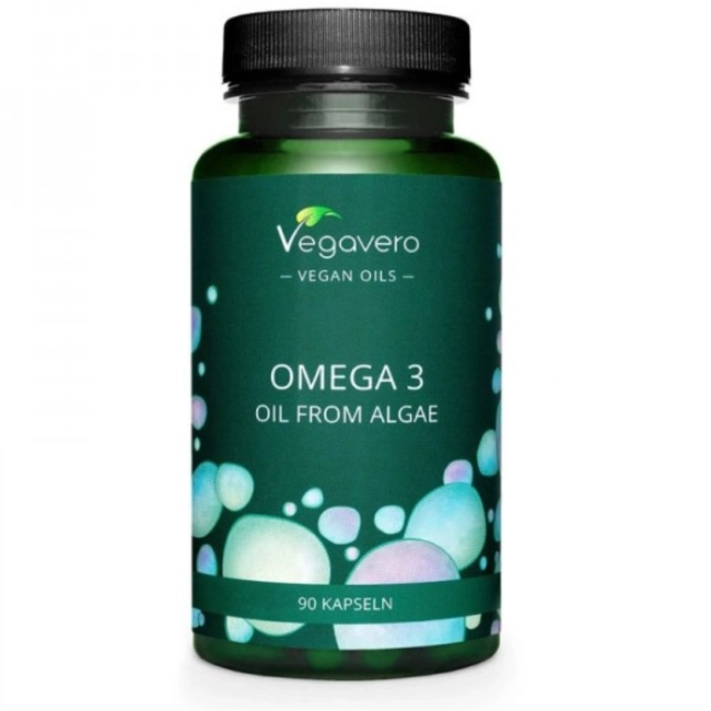 Vegavero Когнитивна и сърдечна функия - Омега-3 (масло от водорасли), 90 капсули