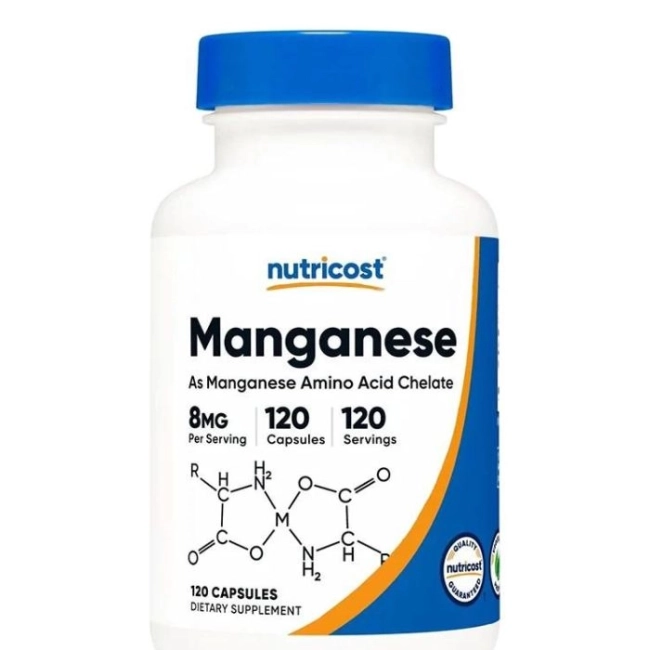 Nutricost Кости и стави - Манган 8 mg, 120 капсули