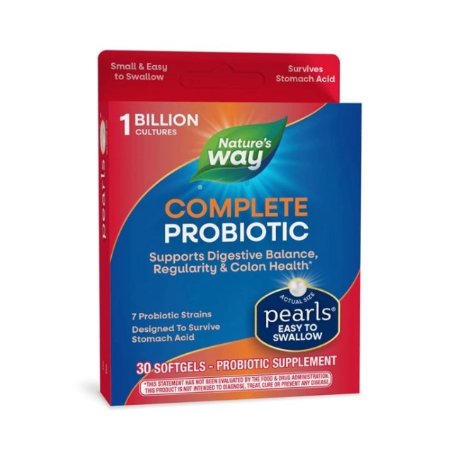 Nature’s Way Probiotic Pearls Complete Digestive Health / Пробиотик за добро храносмилане,  30 софтгел капсули