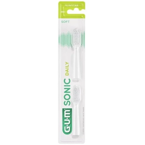 GUM SONIC Activital Глава за четка за зъби Soft 2 броя бял