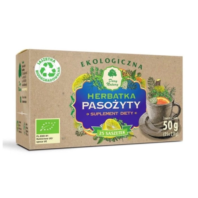 Dary Natury Билков чай против паразити Био, 25 пакетчета