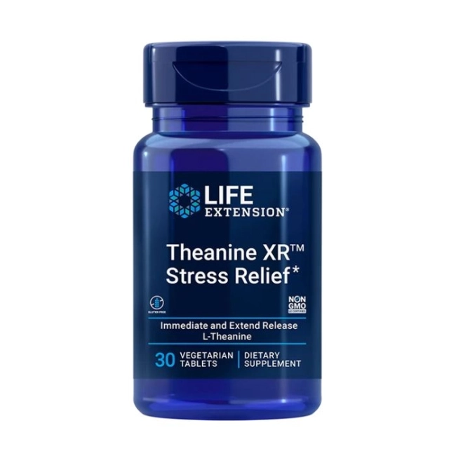Life Extension Стрес и тревожност - Theanine XR™ Stress Relief, 30 таблетки