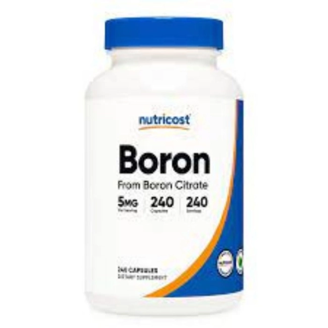 Nutricost Ендокринна и костна система - Бор (Boron), 5 mg x 240 капсули