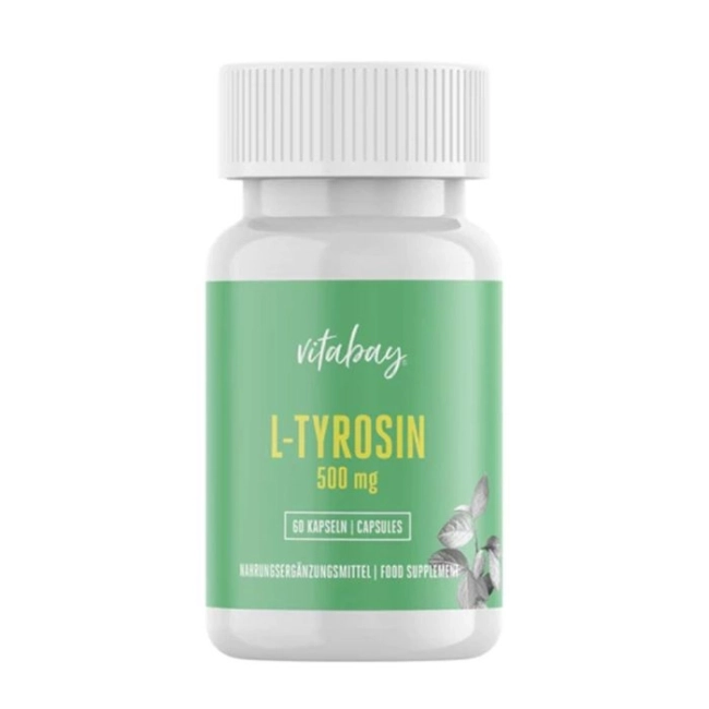 Vitabay Нервна система - Л-Тирозин 500 mg, 60 капсули