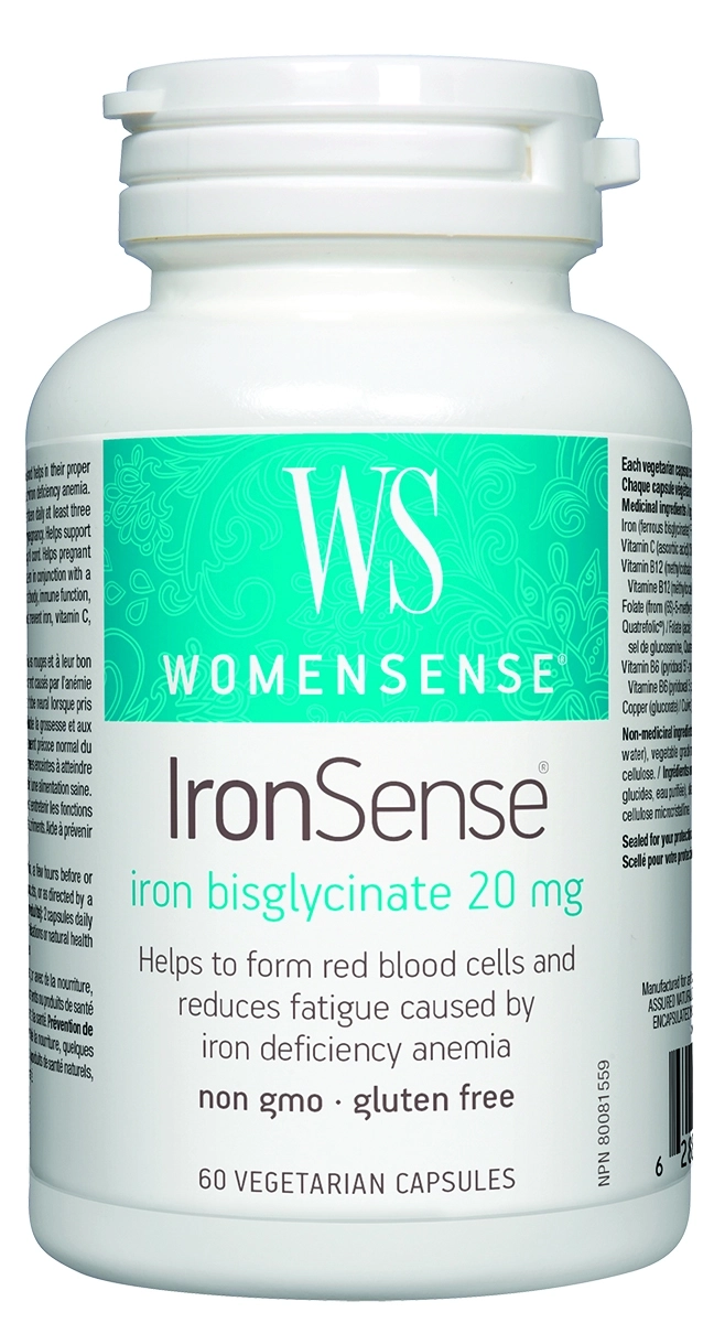 Natural Factors IronSense® WomenSense®/ Желязо (бисглицинат) 20 mg x 60 капсули
