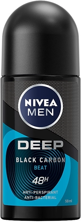 NIVEA Men Deep Дезодорант рол-он против изпотяване за мъже 50 мл