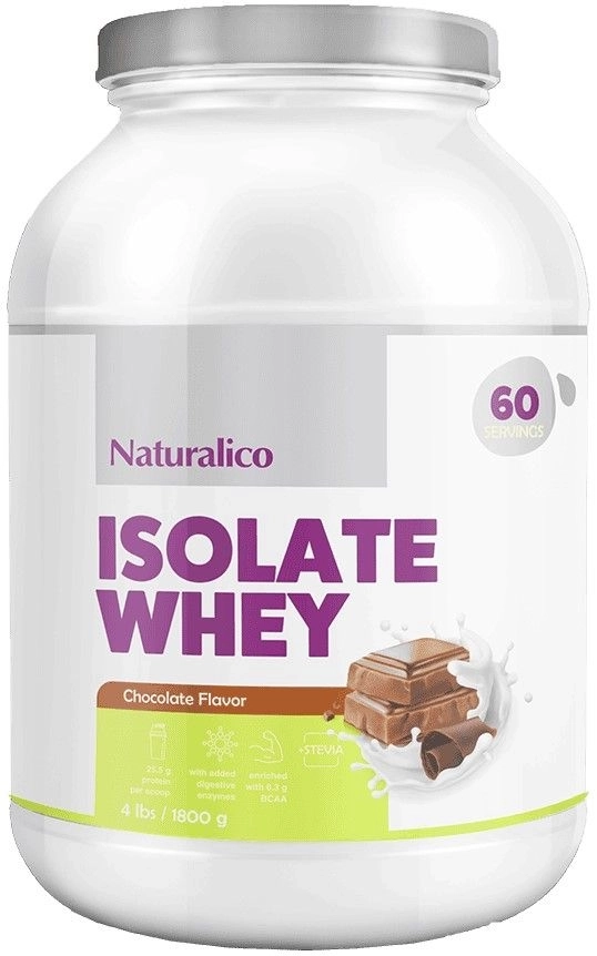NATURALICO Isolate Whey 1800 гр - шоколад