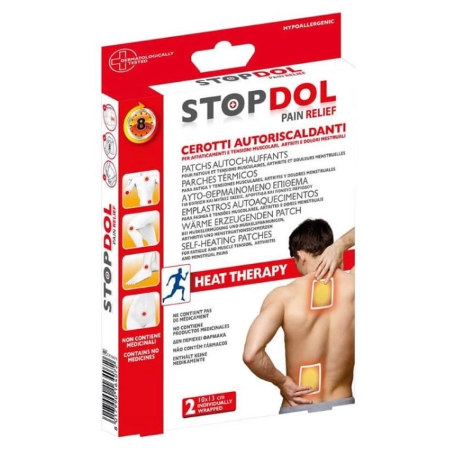 STOPDOL Pain Relief Загряващи лепенки 10 х 13 см 2 броя