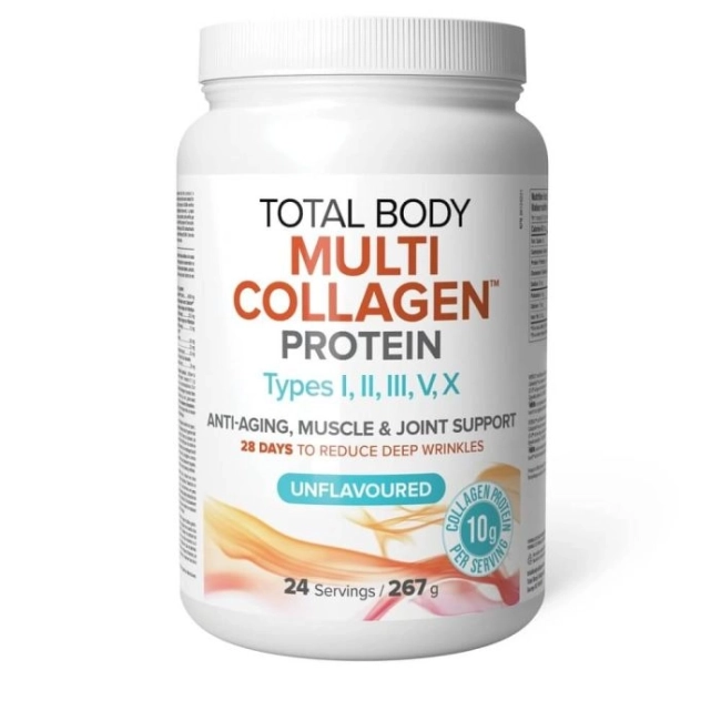 Natural Factors Mулти колаген (говежди, рибен и пилешки) - Total Body Multi Collagen, 267 g прах