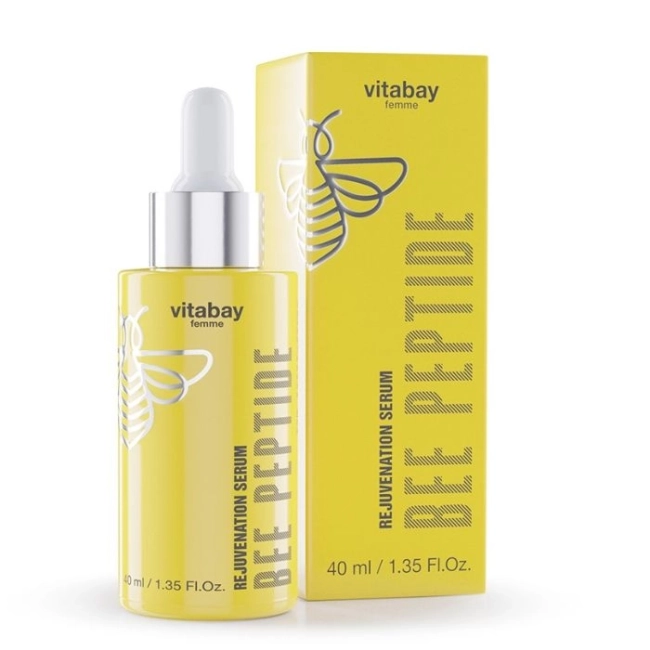 Vitabay Подмладяващ серум за лице с пчелен пептид, 40 ml