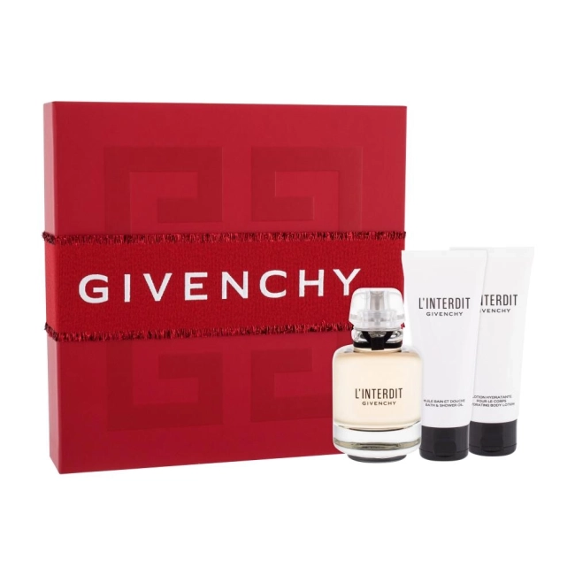 Givenchy L'Interdit Комплект за Жени - EDP 80 ml + лосион за тяло 75 ml + душ гел 75 ml