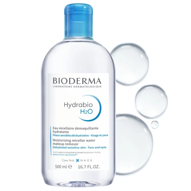 Bioderma Hydrabio H2O Мицеларен разтвор за дехидратирана кожа 500 мл