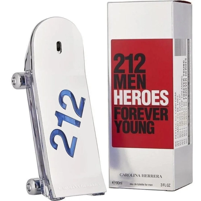 Carolina Herrera 212 Heroes Forever Young 90 ml за Мъже