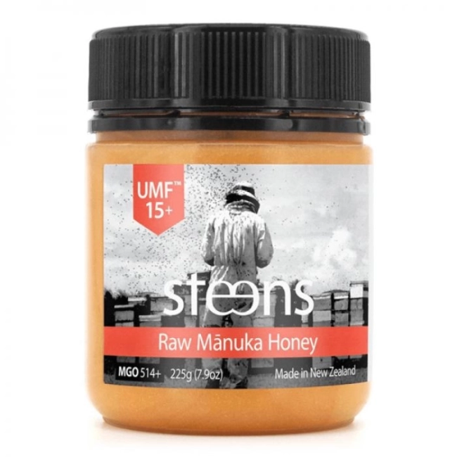 Steens Honey Mонофлорен мед от манука 514+ MGO, 15+ UMF, 225 g - Monofloral Manuka Honig Steɘns