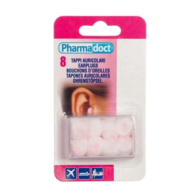 Pharmadoct Тапи за уши восъчни 8 бр.