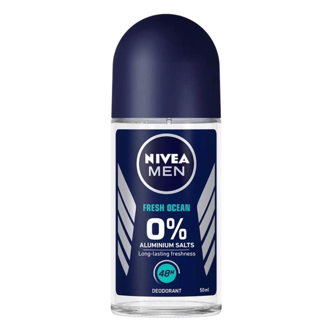 NIVEA Men Fresh Ocean Дезодорант рол-он против изпотяване за мъже 50 мл