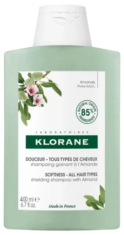 Klorane Almond Шампоан за фина коса за честа употреба с мляко от бадем 400 мл