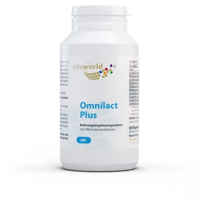 Vita World Omnilact Plus / Пробиотик Омнилакт Плюс 10 щама, 10 млрд. активни пробиотици, 60 капсули