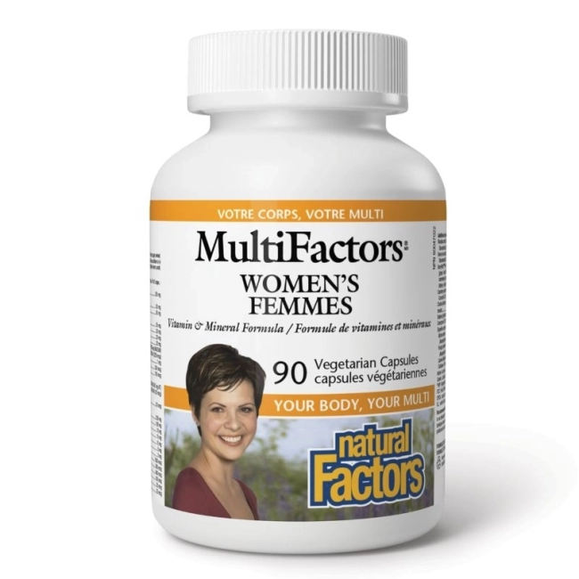 Natural Factors Мултивитамини и Минерали за Жени MultiFactors, 90 V капсули