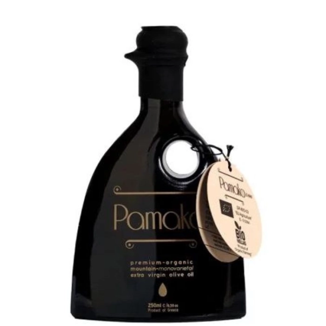 Pamako Студено пресовано маслиново масло органик (моносортово) - Зехтин с високо съдържание на полифеноли, 250 m
