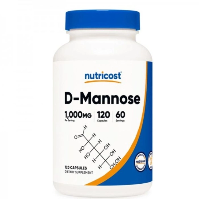 Nutricost Уринарен тракт - Д-Mаноза, 500 mg x120 капсули