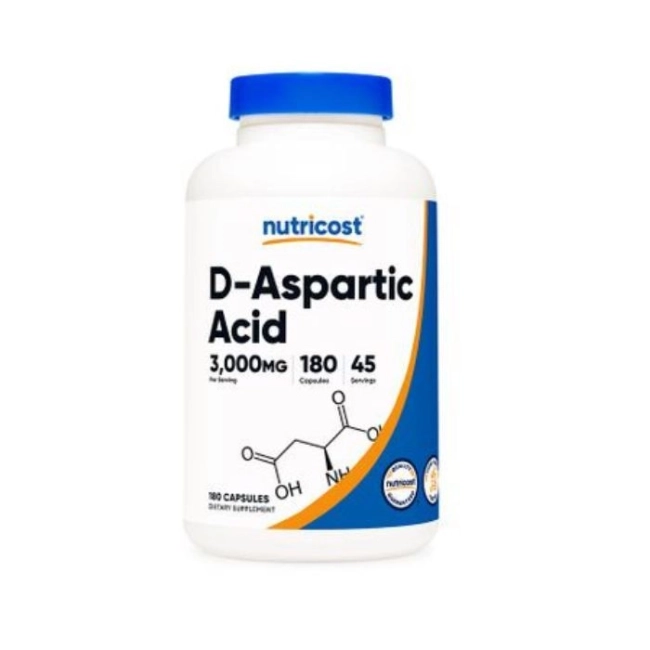 Nutricost Мъжко здраве - D-Аспарагинова киселина, 3000 mg/180 капсули