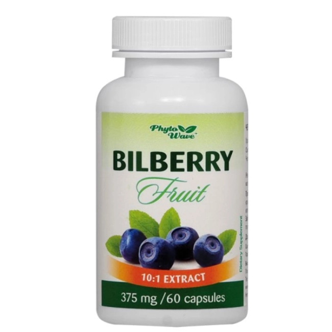 Phyto Wave Bilberry Fruit/ Черна боровинка (плод) 375 mg х 60 капсули