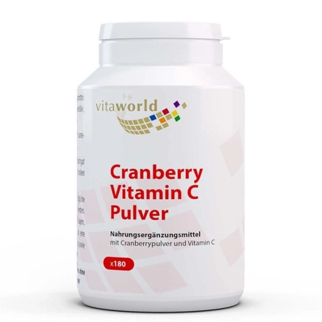 Vita World Имунитет - Червена боровинка + витамин С, 180 капсули