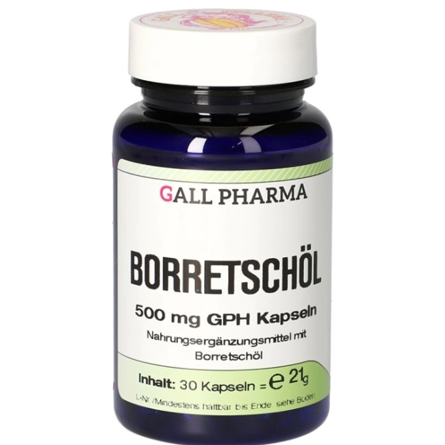 Gall Pharma В подкрепа на ендокринната система, ставите и кожата - Пореч (масло) + витамин Е, 30 капсули