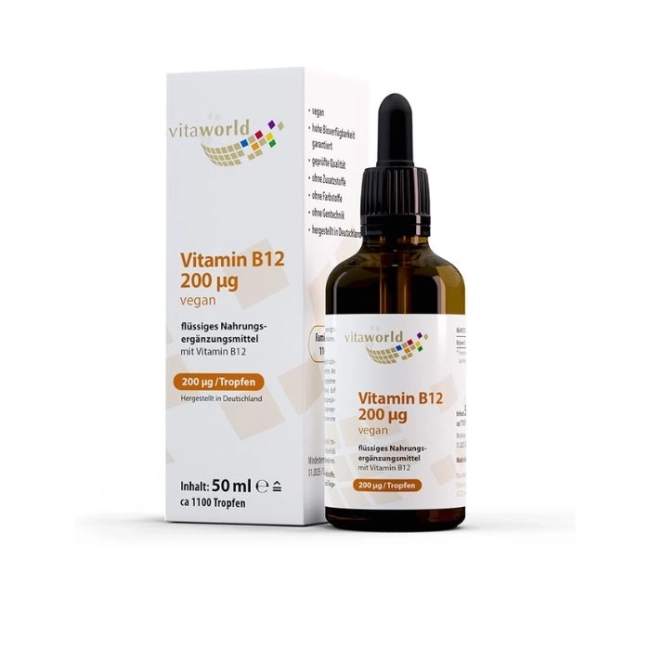 Vita World Нервна система - Витамин B12 200 µg, 50 ml капки