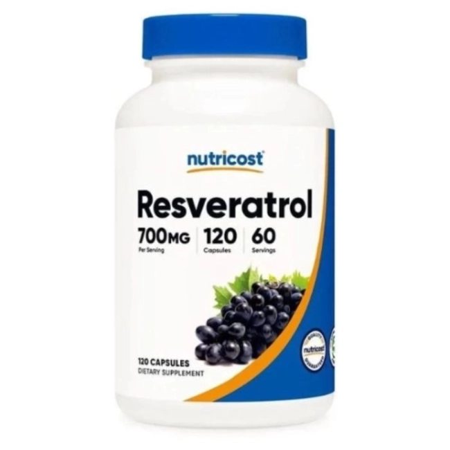 Nutricost В подкрепа на сърцето и кръвоносните съдове - Ресвератрол, 120 капсули