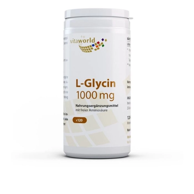 Vita World Антиоксидант - L-Глицин, 1000 mg х 120  капсули