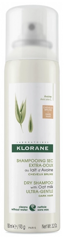 Klorane Оцветен сух шампоан с мляко от овес за всеки тип коса 150 мл