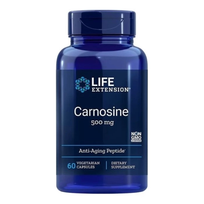 Life Extension Carnosine/ Карнозин 500 mg х 60 капсули