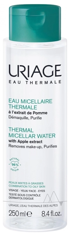 URIAGE Eau Thermale Мицеларна почистваща вода за лице за комбинирана и мазна кожа 250 мл