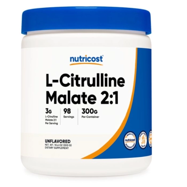 Nutricost Мускулна маса - Л-Цитрулин (малат)  L-Citrulline, 300 g