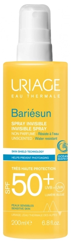 URIAGE Bariesun Spray SPF50+ Слънцезащитен спрей БЕЗ ПАРФЮМ 200 мл