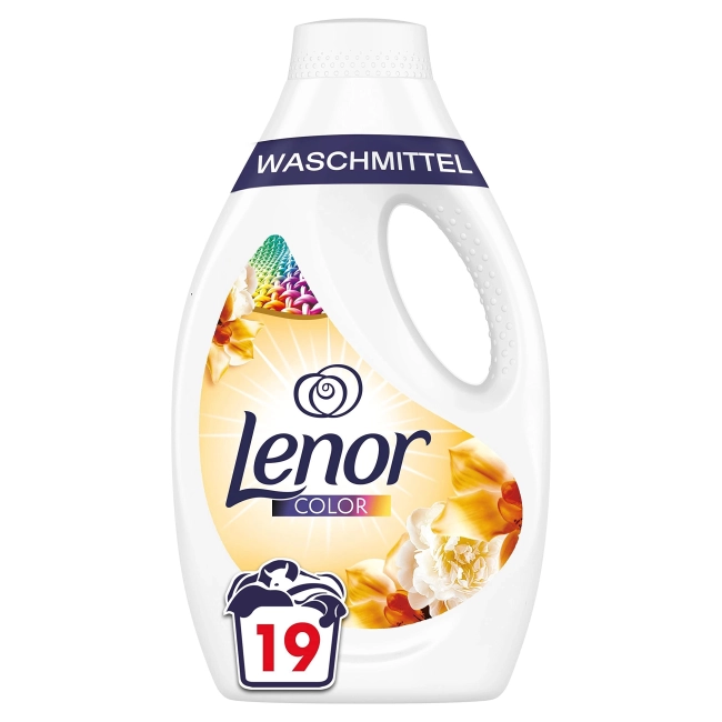 Lenor Orchid&Vanille Течен перилен препарат за цветно пране 19 пранета