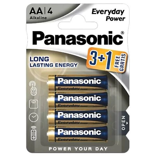 БАТЕРИЯ LR6 3+1 EPS EVERYDAY POWER PANASONIC