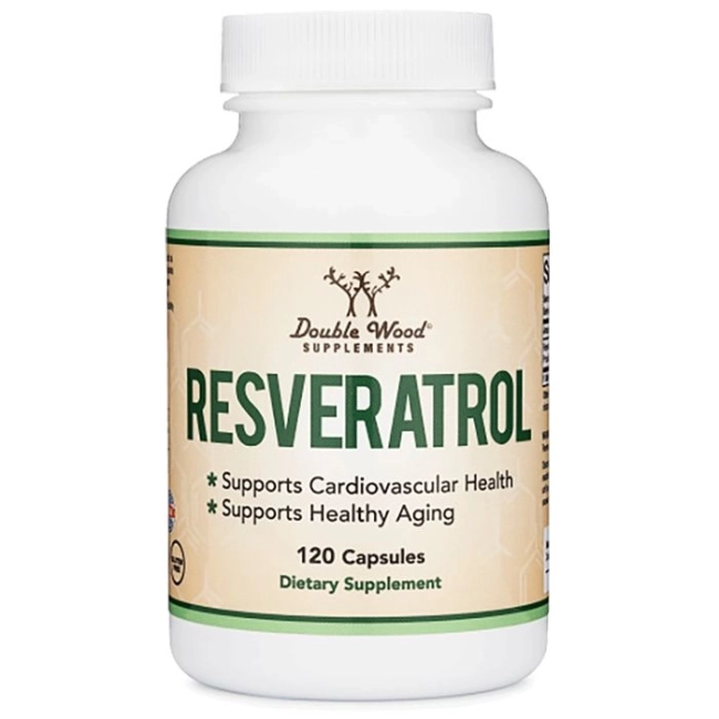 Double Wood Resveratrol / Ресвератрол, 120 капсули