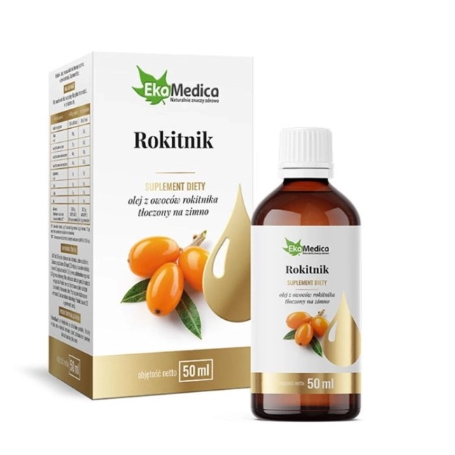 Ecological Formulas Коса и кожа - Масло от морски зърнастец (облепиха), 50 ml