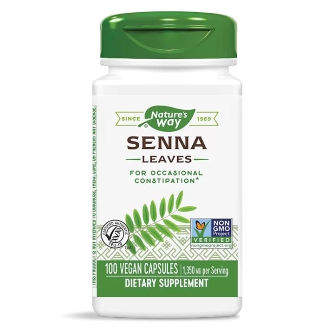 Nature’s Way Сена - при запек и токсини в червата - Детоксикация на стомашно-чревния тракт, 450 mg, 100 капсули