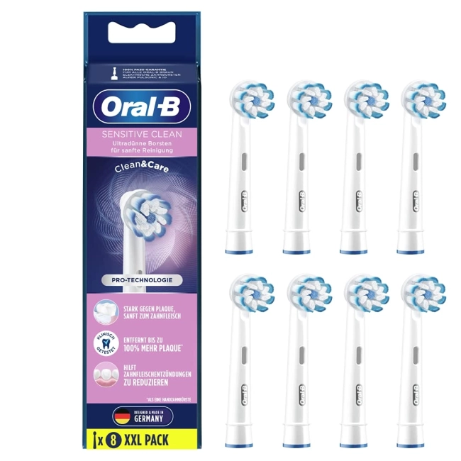 Oral-B Sensitive Clean Резервна глава за електрическа четка 8 броя