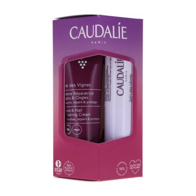 Caudalie Thé Des Vignes крем за ръце 30 ml + балсам за устни 4,5 гр